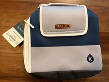 Kanga Kase Mate Cooler Bag 12 Pack Soft Sided Iceless Portable Neptune Blue Gray picture