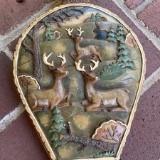 Collections Etc Deer Fireplace Bellows Rustic Cabin Lodge Woodland Decor 15” picture