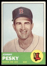 1963 Topps #343 Johnny Pesky picture
