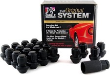 Gorilla Automotive Lock System - 14mm x 1.50 - Black - Set of 20 picture