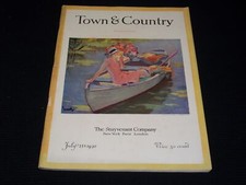 1930 JULY 15 TOWN & COUNTRY MAGAZINE - EDWARD CUCUEL FRONT COVER - E 2539 picture