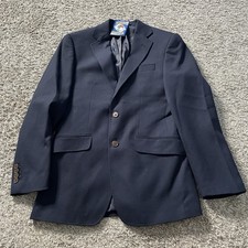 Charles Tyrwhitt Navy Blue Woven 100% Wool Slim Fit Blazer Mens 36 R NWOT 988 picture