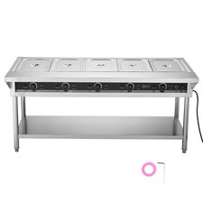 Uimoso 5-Pan Commercial Steam Table with Individual Temperature Settings picture
