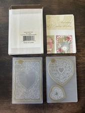 RARE Anna Griffin Valentine Cut & Emboss Folders AG1174 Cardmaking Hearts Love picture
