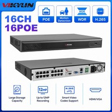 VIKYLIN 16CH 12MP NVR POE IP Network Video Recorder H.265+ for Security System picture