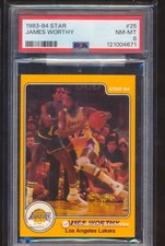 1983-84 Star James Worthy #25 PSA 8 picture