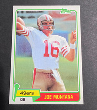 Topps 1981 Topps Joe Montana Rookie #216 San Francisco 49ers NFL Card Raw picture