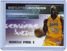 2002-03 Fleer Genuine Leaders Shaquille O'Neal #GL2 HOF lakers picture