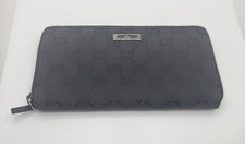 Gucci Vintage GG Zip Around Wallet Black picture