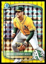2025 Bowman Draft #BDC-88 Tommy White Chrome Yellow Refractor #/75 picture