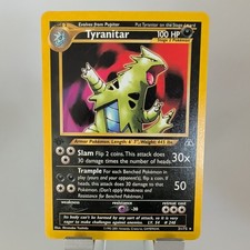 Pokemon TCG 1st Edition Tyranitar 31/75 Neo Discovery Non-Holo Rare 2001 LP picture