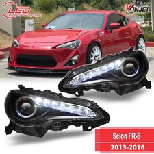 For 2013-2015 2016 Scion FR-S Headlights LED DRL Projector Black/Clear Pairs L+R picture
