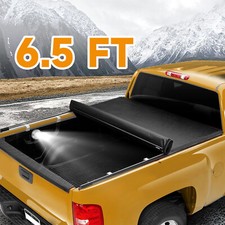 FOR 94-02 DODGE RAM TRUCK 6.5FT FLEETSIDE BED SOFT VINYL ROLL-UP TONNEAU COVER picture