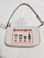 COACH CU197 Nolita 19 With Boardwalk Graphic Leather SV/Chalk picture
