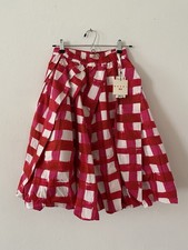Marni For Uniqlo Hot Pink And Red Plaid Balloon Skirt. Size S. Never Worn. picture