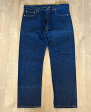 Levi's 501XX Men's Dark Wash Blue Denim Jeans 36x32 Straight Button Fly picture