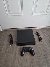 Sony PlayStation 4 Slim PS4 500GB Black Console CUH-2015A Tested Working Read picture