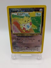 Vintage 2001 Southern Islands Reverse Holo Swirl Togepi 4/18 Pokémon Card  picture