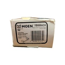 Moen YB8886CH 90 Degree Chrome Towel Ring picture
