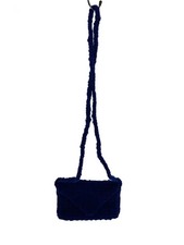 Other Brands KARAKORAM ACCESSORIES Shoulder Bag Wool BLU Plain picture