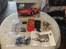 Testors Chevrolet Corvette ZR-1 Metal Kit 1/24 Red Missing Nose Piece Incomplete picture