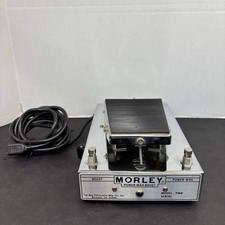 Vintage Morley Power Wah Boost PWB Guitar Effects Pedal Chrome Made USA Analog picture