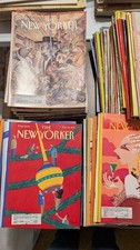 Vintage The New Yorker Magazine Lot of 25 From 1990-1999 Art Props Advertising picture