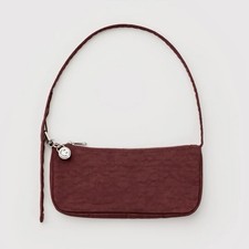 NEW Baggu NYLON POCHETTE BAG in “Mahogany” Red-Brown Recy. Nylon, SOLD OUT/RARE picture