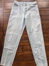Vintage Levis 550 Orange Tab Jeans Mens 34x34 Straight Light Wash 1992 picture