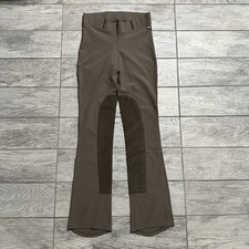 Kerrits Microcord Extended Knee Patch Bootcut Riding Pants L Khaki Equestrian picture