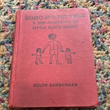 Helen Bannerman Sambo and the Twins Little Black Sambo 1936 HC Illus picture
