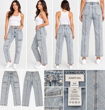 Habitual Light Wash Straight Leg Jeans picture