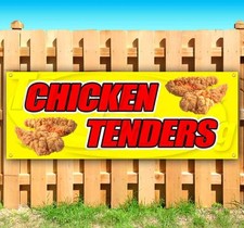 CHICKEN TENDERS Advertising Vinyl Banner Flag Sign Many Sizes USA SB02039 picture