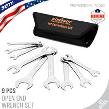 9PC Super-Thin Open End Wrench Set SAE 1/4