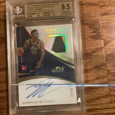 Panini 2017-18 Immaculate Donovan Mitchell RPA Jersey #102 29/45 BGS 9.5 picture