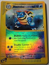 Pokemon Blastoise 036/165 Expedition Base Set Reverse Holo E READER picture