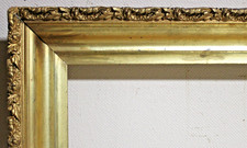 ANTIQUE FITS 10 X 15 BAROQUE ORNATE PICTURE FRAME WOOD LEMON GOLD GILT VICTORIAN picture