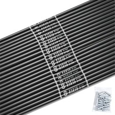 24Pc 30in Carbon Arrow Shaft OD 8mm DIY W/Aluminum Inserts for Archery Crossbow picture