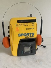 Vintage Sony Sports Walkman WM-AF58 Radio Cassette Player Solar Alarm Tested picture