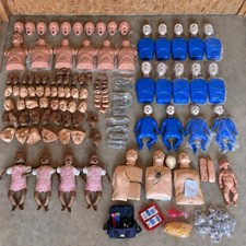 HUGE LOT Of 28 CPR Training Manikins & Parts- WorldPoint Laerdal PRESTAN Annie picture