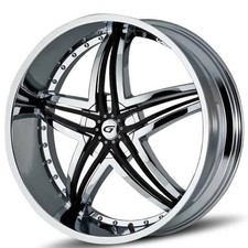 (Set-4) Gianna Blitz 22x9.5 Chrome wheels rims 6x120 +35mm picture