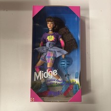 In-Line Skating Midge Bend & Move Barbie Doll 15473 Mattel 1995 picture