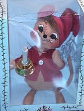 ANNALEE IN LIGHTS EXCLUSIVE Christmas Nightshirt Mouse ILLUMINATE CANDLE NEW BOX picture