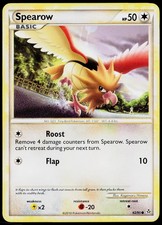 Spearow 62/95 Common HGSS Unleashed Pokemon Lightly Played picture