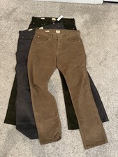 J.CREW slim fit  Corduroy 5 pocket pants 32w BNWOT lot of 3 picture
