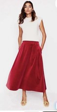 NWT $150 Boden SZ 10R Angelica Luxe Velvet Midi Skirt picture