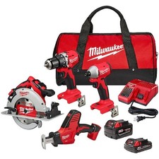 Milwaukee Tool 3693-24Cx Cordlesstoolkit,(1)2.0Ah;(1)4.0Ah picture