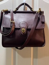 Vintage 1992 Coach Mahogany Willis Bag Purse #9927~w/Strap & Hangtag Beautiful picture