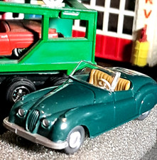 RTR Wiking Jaguar XK 120 SPORTS Car HO=1:87 BUILT,LAYOUT'DISPLAY JAG.AUTO GREEN picture