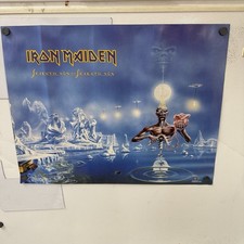 Original 1988 Iron Maiden Poster Seventh Son Metal Rock Band Vintage 17x22 Funky picture